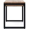 Fashion RETIF Table Bureau Icub Strong 1 Grand Tiroir 60X120X75Cm Noir Effect-Vintage