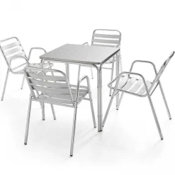 Best Sale RETIF Table Carr E 4 Pieds Alu Notting Hill 70X70X70 Cm