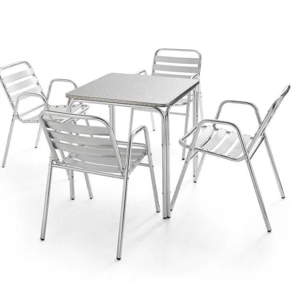 Best Sale RETIF Table Carr E 4 Pieds Alu Notting Hill 70X70X70 Cm