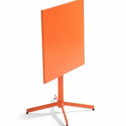 Outlet RETIF Table Carr E Bistro Inclinable Palavas Orange Acier 70X70 Cm