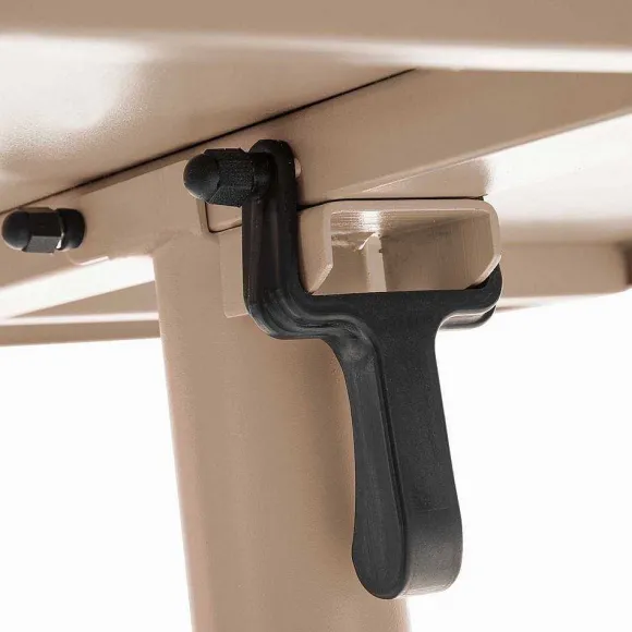 Hot RETIF Table Carr E Bistro Inclinable Palavas Taupe Acier 70X70 Cm