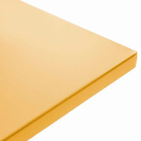 Clearance RETIF Table Carr E Bistro Inclinable Palavas Jaune Acier 70X70 Cm