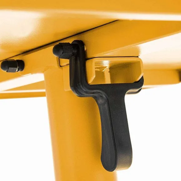 Clearance RETIF Table Carr E Bistro Inclinable Palavas Jaune Acier 70X70 Cm
