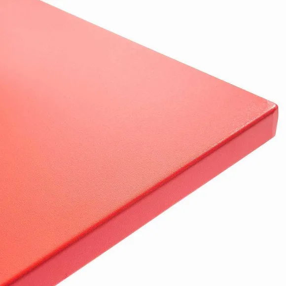 Online RETIF Table Carr E Bistro Inclinable Palavas Rouge Acier 70X70 Cm