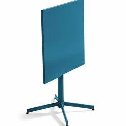 Discount RETIF Table Carr E Bistro Inclinable Palavas Bleu Pacific Acier 70X70 Cm