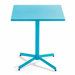 Online RETIF Table Carr E Bistro Inclinable Palavas Bleu Acier 70X70 Cm