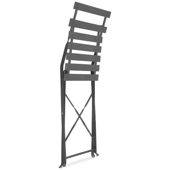 Sale RETIF Table Carr E 60X60Cm + 2 Chaises Pliantes Rome - Anthracite