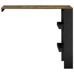 Discount RETIF Table De Bar Styl E Avec Compartiments De Rangement Table Bistrot Murale Panne