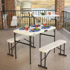 Flash Sale RETIF Table De Camping + 2 Bancs /4 Pers.- Lifetime