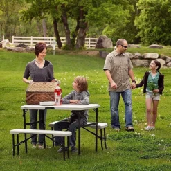 Flash Sale RETIF Table De Camping + 2 Bancs /4 Pers.- Lifetime