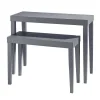 Best RETIF Table De Pr Sentation Anthracite Mat L100Xp40Xh79.5Cm - L80X P35 X H60Cm X2