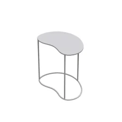 Outlet RETIF Table De Pr Sentation, 50X34Xh42 Cm, M Tal Blanc
