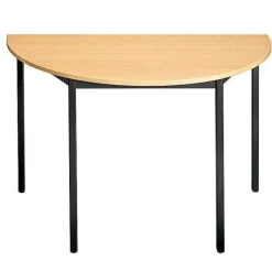 Best Sale RETIF Table De R Union Modulaire Forme 1/2 Ronde 120X60 Cm H Tre/Noir