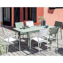 Best Sale RETIF Table De Terrasse En Aluminium 110 170Cm Genes