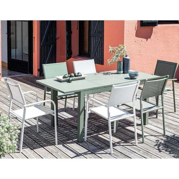 Best Sale RETIF Table De Terrasse En Aluminium 110 170Cm Genes