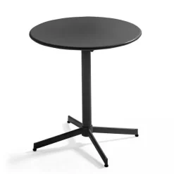 Best Sale RETIF Table De Terrasse Ronde Bistro Inclinable En Acier Anthracite