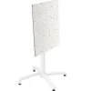 Fashion RETIF Table De Terrasse 60X60Cm Inclinable Stratifi Terrazzo Mouchet