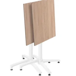 Flash Sale RETIF Table De Terrasse 60X60Cm Inclinable Stratifi Ch Ne Naturel