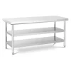 Store RETIF Table De Travail Acier Inoxydable Inox 70X180Cm 600Kg 3 Niveaux Prof