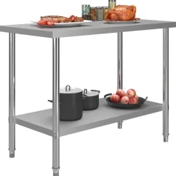 Sale RETIF Table De Travail De Cuisine 120X60X85Cm Acier Inoxydable