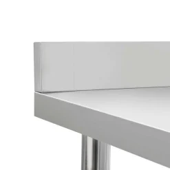 Store RETIF Table De Travail De Cuisine Avec Dosseret 120X60X93Cm Acier Inoxydable