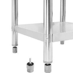 Store RETIF Table De Travail De Cuisine Avec Dosseret 120X60X93Cm Acier Inoxydable