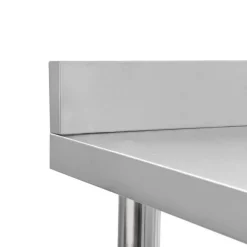 Best RETIF Table De Travail De Cuisine Avec Dosseret 100X60X93Cm Acier Inoxydable