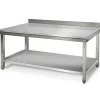 Discount RETIF Table De Travail Inox Avec Dosseret + Tag Re 2 M