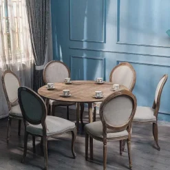 Discount RETIF Table Design Ronde Scandinave Bois