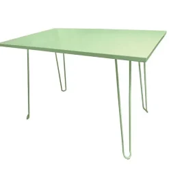 Cheap RETIF Table D'Ext Rieur Rectangulaire Biscarosse 70X110Cm En Aluminium Vert D'Eau