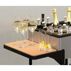 Outlet RETIF Table D'Extension Amovible Pour Mobar Aci-Mbr100 En Acier Et Ch Ne