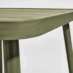 New RETIF Table D'Exterieur En Aluminium Vert Kaki