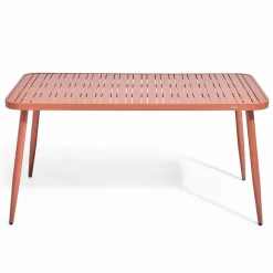 Clearance RETIF Table D'Exterieur En Aluminium Terracotta