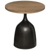 New RETIF Table En Bois Et M Tal 43X46,5X43Cm