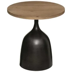 New RETIF Table En Bois Et M Tal 43X46,5X43Cm