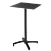 Discount RETIF Table Haute De Terrasse 60X60Cm Inclinable Stratifi Noir