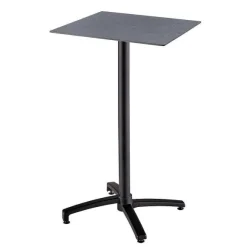 Online RETIF Table Haute De Terrasse 60X60Cm Inclinable Stratifi Ardoise Gris Fonc