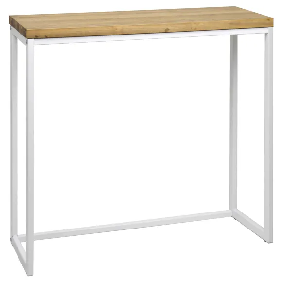 Shop RETIF Table Haute Mange Debout Icub - Industriel Vintage 120 X 30 X 110 Cm. Blanc