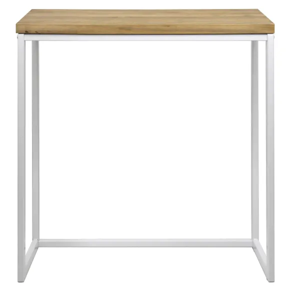 Shop RETIF Table Haute Mange Debout Icub - Industriel Vintage 120 X 30 X 110 Cm. Blanc