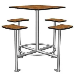 Cheap RETIF Table Haute Moka 4 Places Hauteur 110 Cm