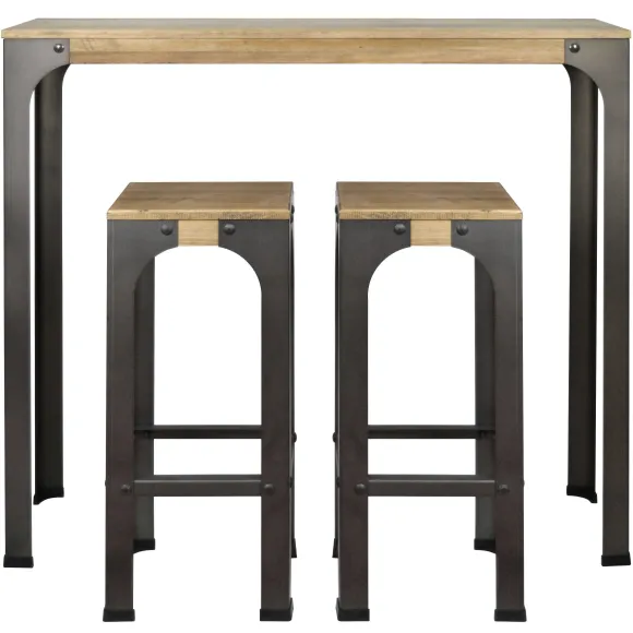 Fashion RETIF Table Mange Debout Bristol - Industriel Vintage Bois Et M Tal Bristol. 70X39 Cm