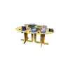 Outlet RETIF Table Ovale Tage En Copeaux De Bois 100 % Fran Aise