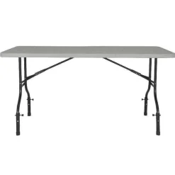 Sale RETIF Table Pliante + 4 R Hausseurs + Nappe Noir 180X75X74/90 Cm
