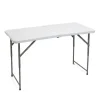Hot RETIF Table Pliante Blanche Hauteur R Glable L122Xp61Xh74Cm - Pli E L61Xp61Xh8.5Cm