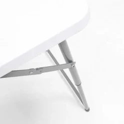 Hot RETIF Table Pliante Blanche Hauteur R Glable L122Xp61Xh74Cm - Pli E L61Xp61Xh8.5Cm