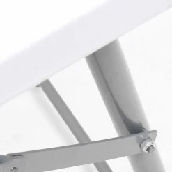 Hot RETIF Table Pliante Blanche Hauteur R Glable L122Xp61Xh74Cm - Pli E L61Xp61Xh8.5Cm