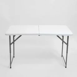 Hot RETIF Table Pliante Blanche Hauteur R Glable L122Xp61Xh74Cm - Pli E L61Xp61Xh8.5Cm