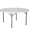 Hot RETIF Table Pliante De R Ception Hdpe Ronde Nimes Blanche