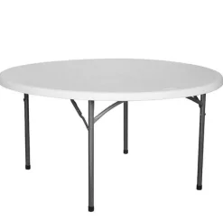 Hot RETIF Table Pliante De R Ception Hdpe Ronde Nimes Blanche