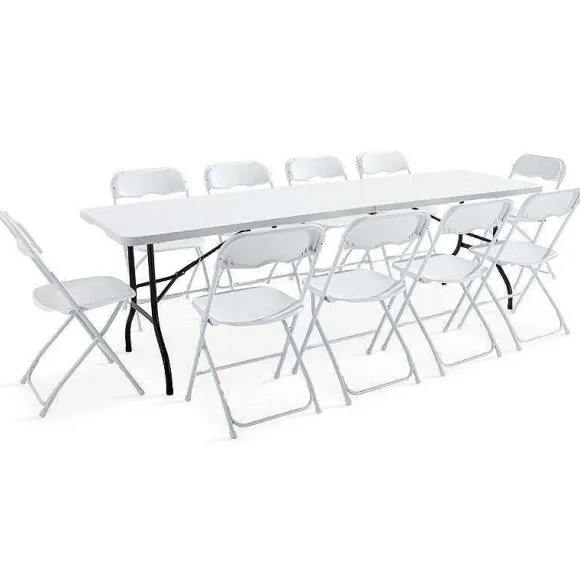 Best RETIF Table Pliante Rect. Hdpe Blanc Rekkem